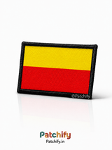 Karnataka Flag Patch with Name and Blood Group