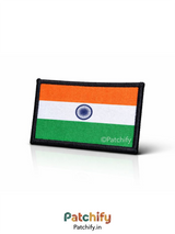 India Flag Patch WIth Name and Blood Group